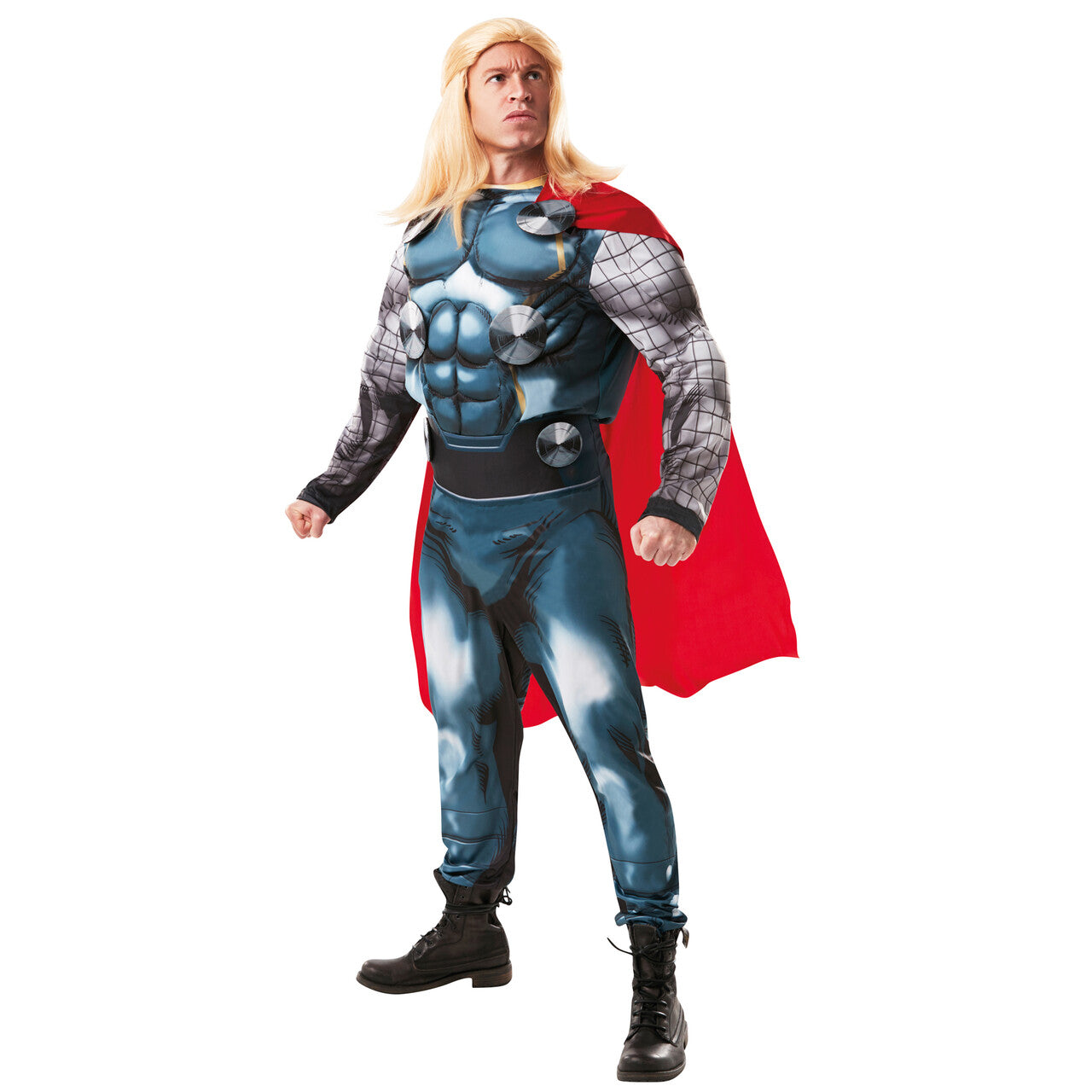 Op deze afbeelding zie je een Kostuums, van het merk Rubies. Super Deluxe Superheld Thor Man Kostuum