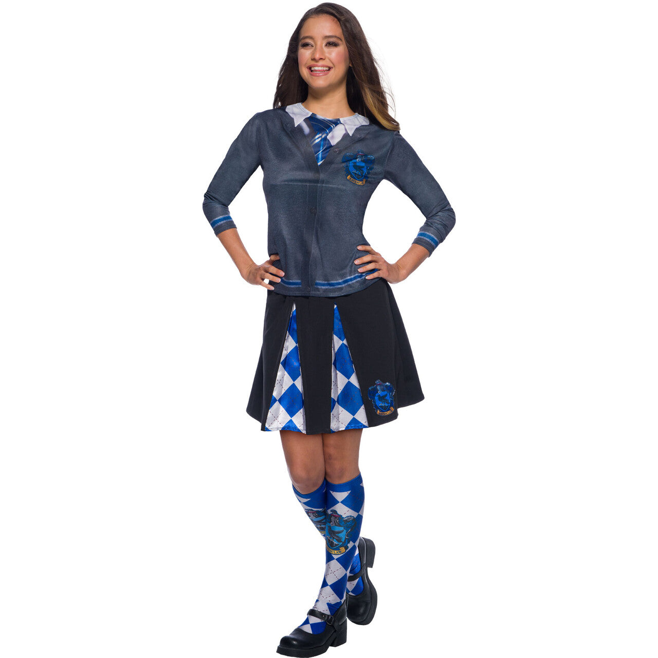 Op deze afbeelding zie je een Kostuums, van het merk Rubies. Ravenclaw Kostuum Top Vrouw