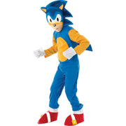 Op deze afbeelding zie je een Kostuums, van het merk Rubies. Supersnelle Boost Sonic™ Kind Kind Kostuum
