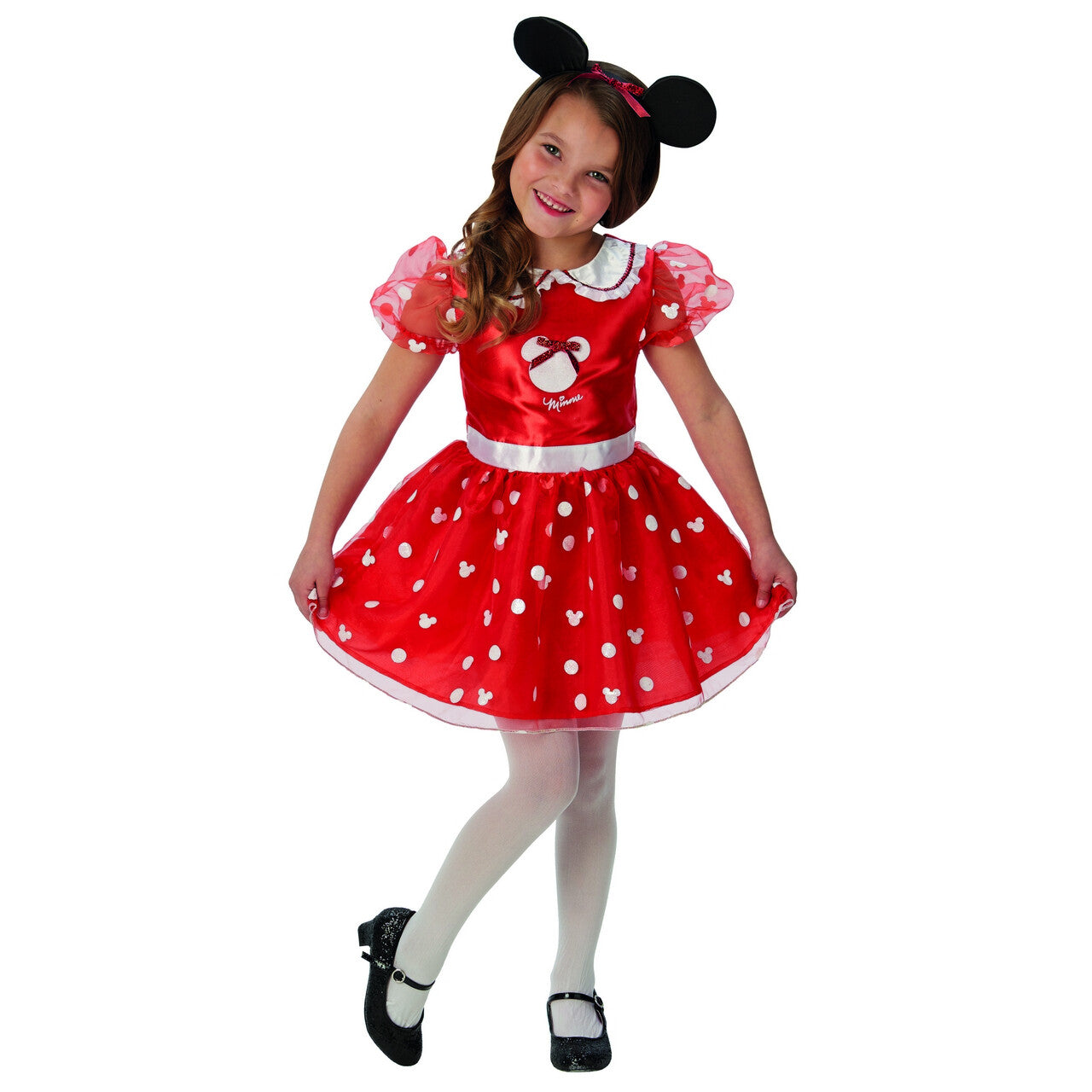 Op deze afbeelding zie je een Kostuums, van het merk Rubies. Disney Superster Minnie Mouse Meisje Kostuum