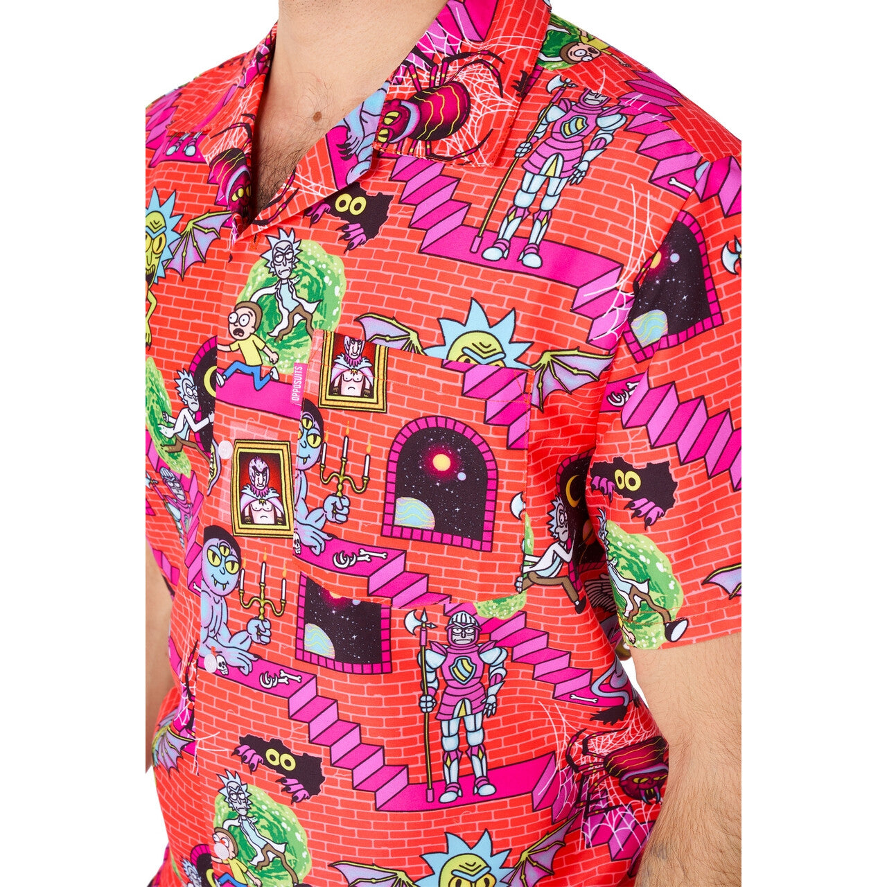 Op deze afbeelding zie je een Kostuums, van het merk Opposuits. Rick & Morty™ Haunted House Man Kostuum
