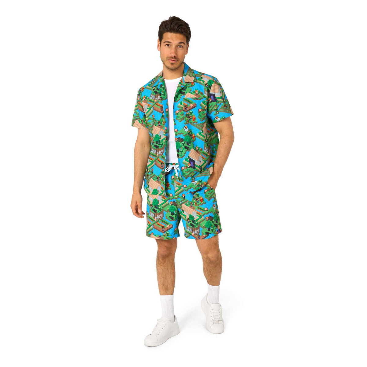 Op deze afbeelding zie je een Kostuums, van het merk Opposuits. Minecraft™ - Overworld Man Kostuum