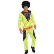 Op deze afbeelding zie je een Kostuums, van het merk Smiffy's. Lekker Fout Geel Trainingspak Man Kostuum