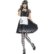 Op deze afbeelding zie je een Kostuums, van het merk Smiffy's. Gotische Alice In Wonderland Vrouw Kostuum