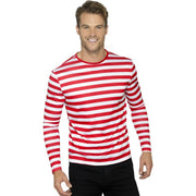 Op deze afbeelding zie je een Kostuums, van het merk Smiffy's. Rood Wit Gestreepte Zeemanstrui