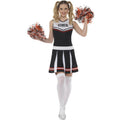 Schwarz Go Highschool Cheerleader Damenkostüm