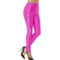 80er Disco Spandex Leggings Pink Damen