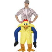 Op deze afbeelding zie je een Kostuums, van het merk Smiffy's. Op De Rug Van Een Kip Man Kostuum