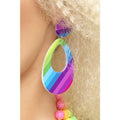 Neon Drop Ohrring Disco Puppe
