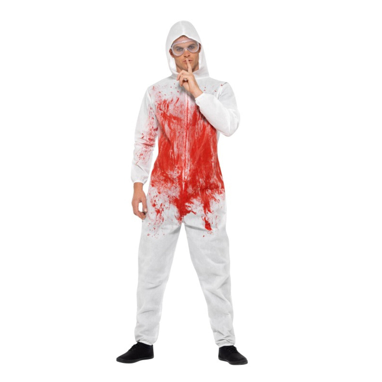 Op deze afbeelding zie je een Kostuums, van het merk Smiffy's. Csi Bloederige Forensische Onderzoeker Man Kostuum