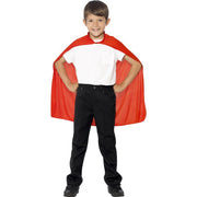 Op deze afbeelding zie je een Kostuums, van het merk Smiffy's. Rode Cape Avontuurlijke Held Kind