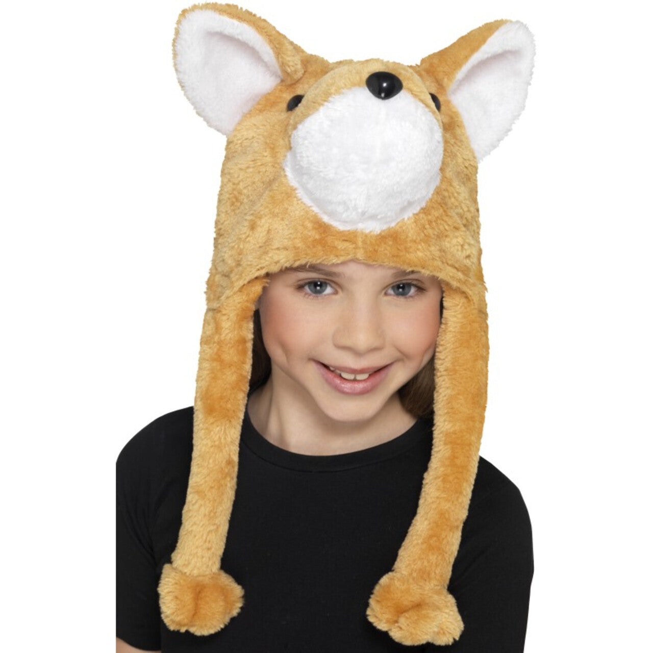 Op deze afbeelding zie je een Accessoires, van het merk Smiffy's. Zachte Muts Vos Met Bungelende Pootjes