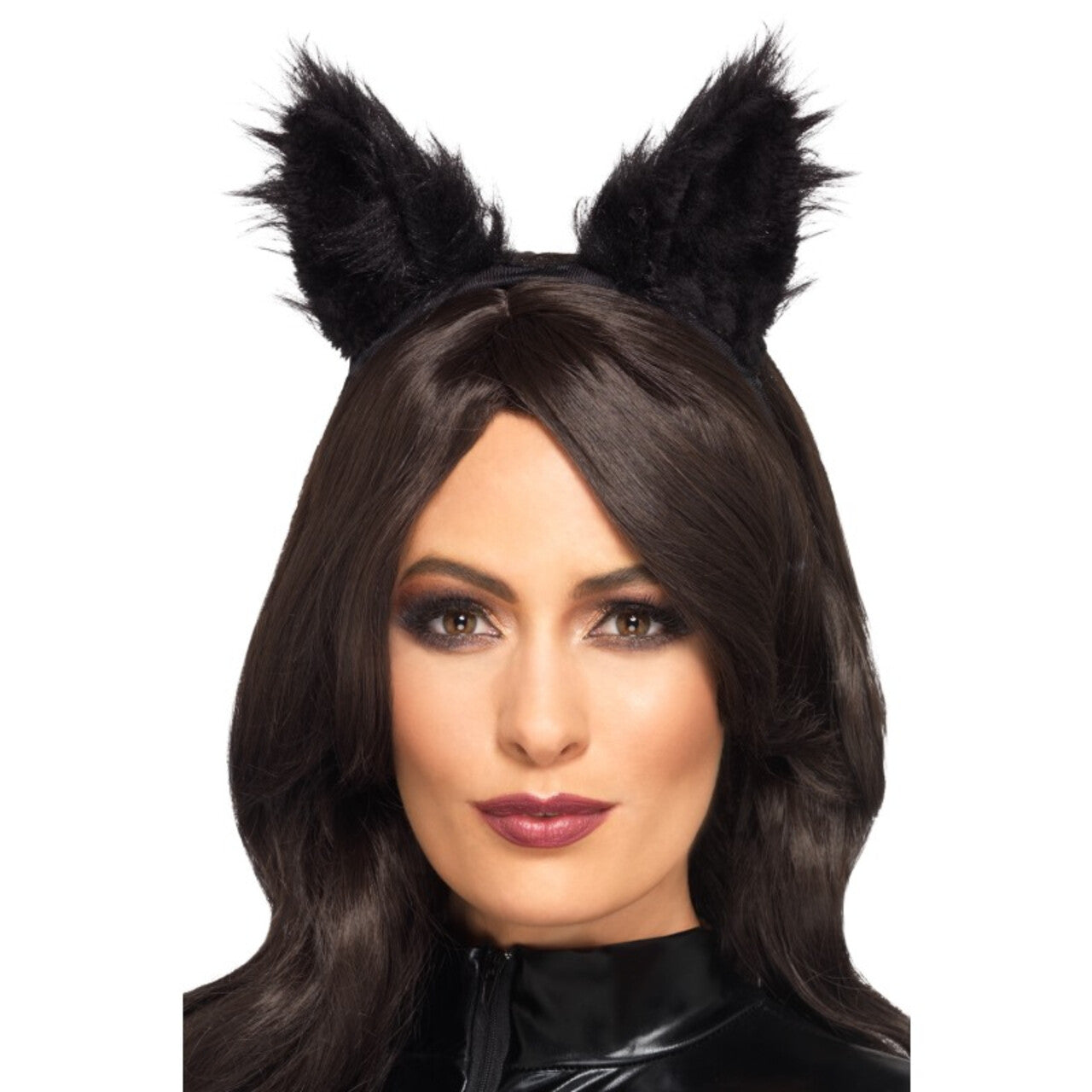Op deze afbeelding zie je een Accessoires, van het merk Smiffy's. Pluizige Oortjes Zwarte Kat Haarband