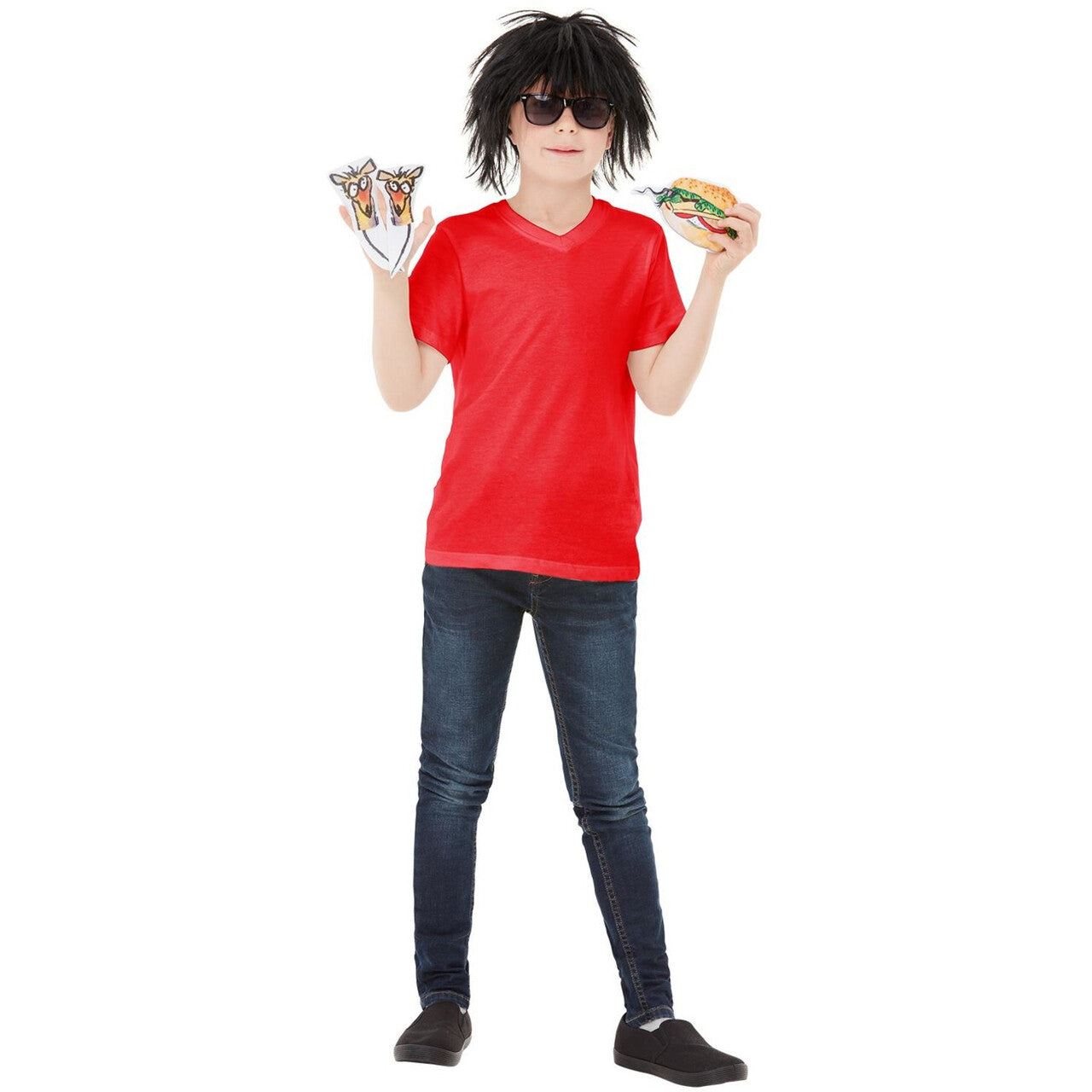 Op deze afbeelding zie je een Accessoires, van het merk Smiffy's. David Walliams Ratburger Broodje Rat Set Vierdelig