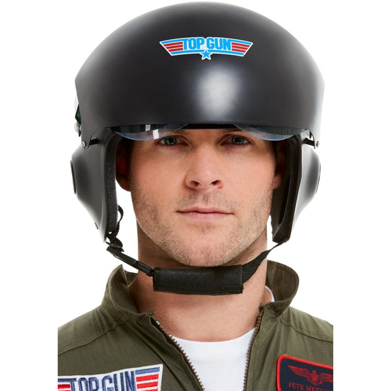 Op deze afbeelding zie je een Accessoires, van het merk Smiffy's. Top Gun Helm Straaljager Piloot