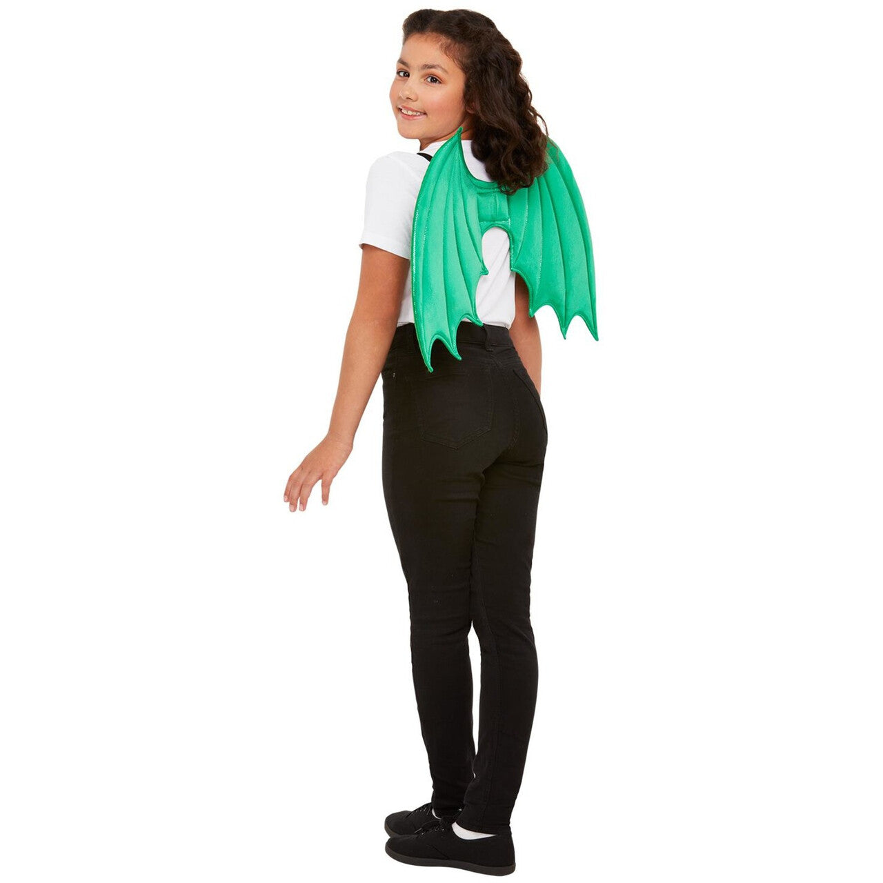 Op deze afbeelding zie je een Accessoires, van het merk Smiffy's. Fantasy Draken Vleugels Groen