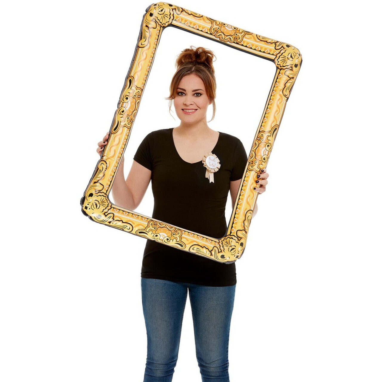 Op deze afbeelding zie je een Decoratie, van het merk Smiffy's. Opblaasbare Foto Lijst Schilderij