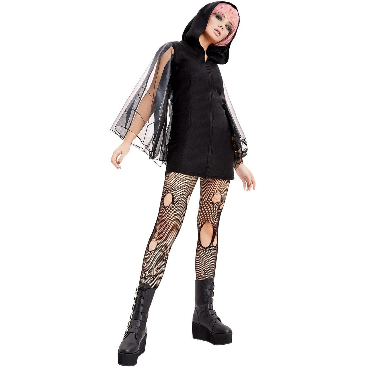Op deze afbeelding zie je een Kostuums, van het merk Smiffy's. Halloween Spinnenweb Rag Vrouw