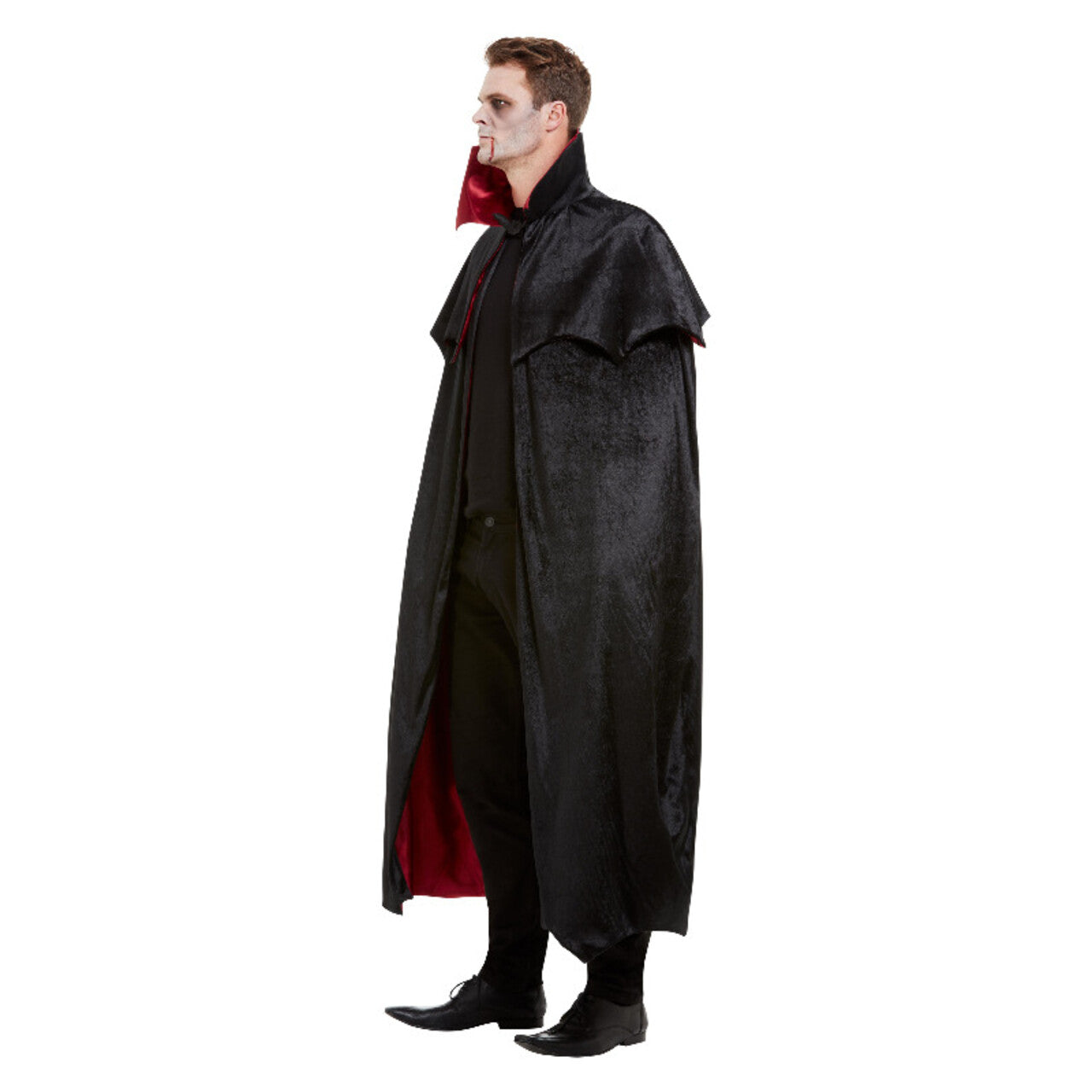 Op deze afbeelding zie je een Kostuums, van het merk Smiffy's. Luxe Cape IJdele Vampier Man