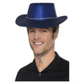 Cowboy Glitterhut Blau