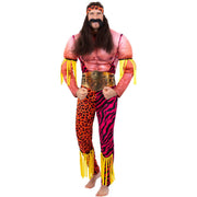 Op deze afbeelding zie je een Kostuums, van het merk Smiffy's. Jaren 80 Wrestle Beast Champion Man Kostuum
