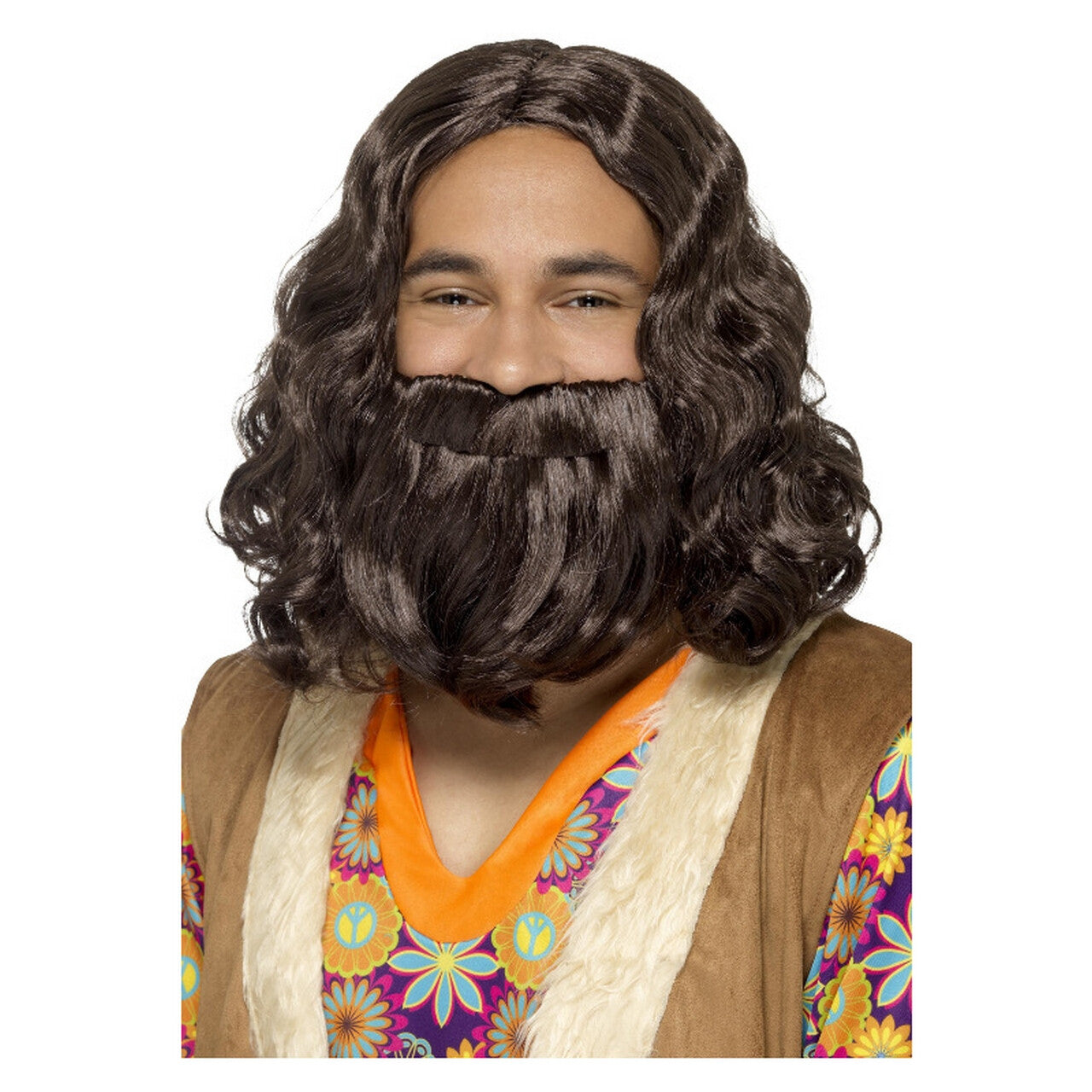 Op deze afbeelding zie je een Accessoires, van het merk Smiffy's. Jaren 70 Baard En Pruik