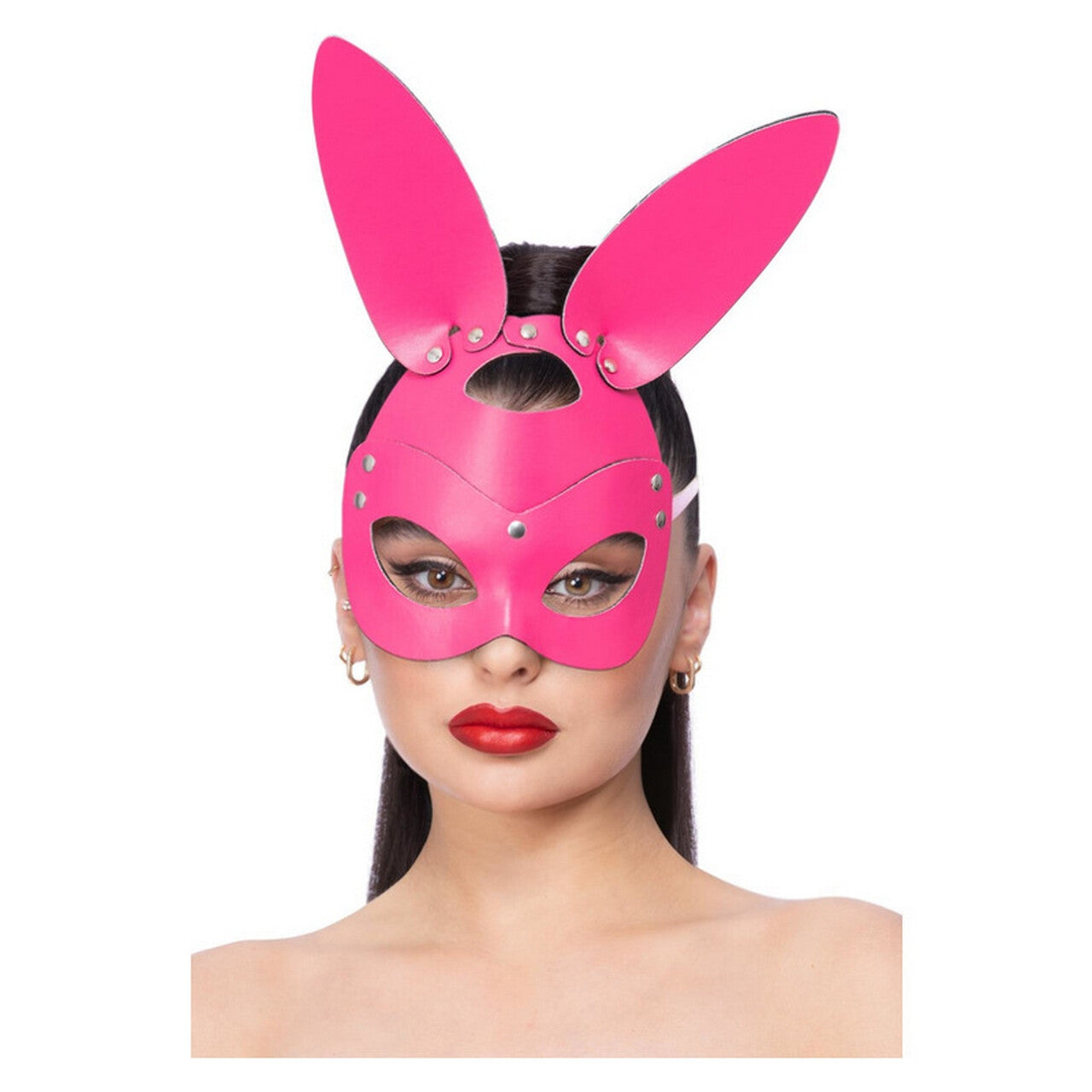 Op deze afbeelding zie je een Accessoires, van het merk Smiffy's. Fetisj Konijnen Masker Roze