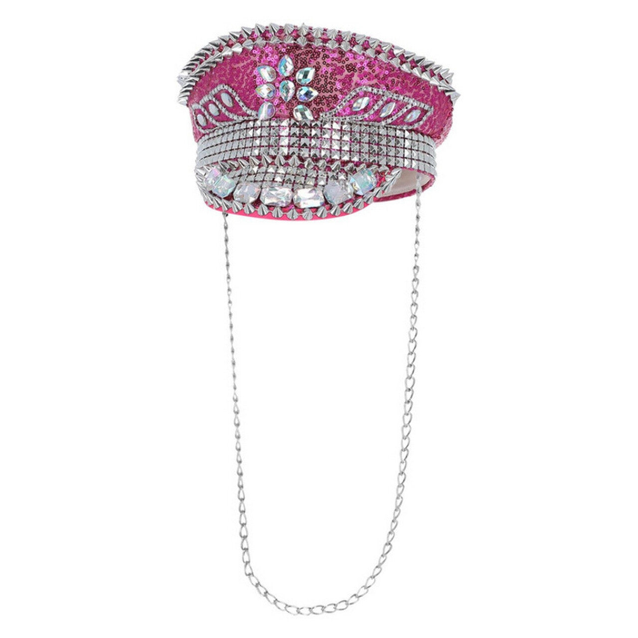 Op deze afbeelding zie je een Accessoires, van het merk Smiffy's. Hot Pink Festival Coachella Hoed