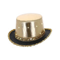 Led-Leuchtender Gold-Showmaster-Hut