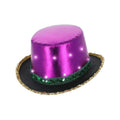 Led Licht Auf Metallic Hat Mardi Grass Purple Gold