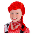 Rote Zettel Perücke Kinder Cowgirl