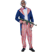Op deze afbeelding zie je een Kostuums, van het merk Smiffy's. Uncle Sam Halloween Figuur Man Kostuum