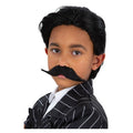 Gangster Pruik En Snor Jongen