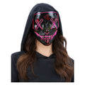 Rosa Led-Stickmaske Mit Licht