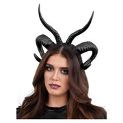 Op deze afbeelding zie je een Accessoires, van het merk Smiffy's. Dubbele Demon Hoorn Hoofdband