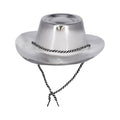 Silberner Metallischer Cowboyhut