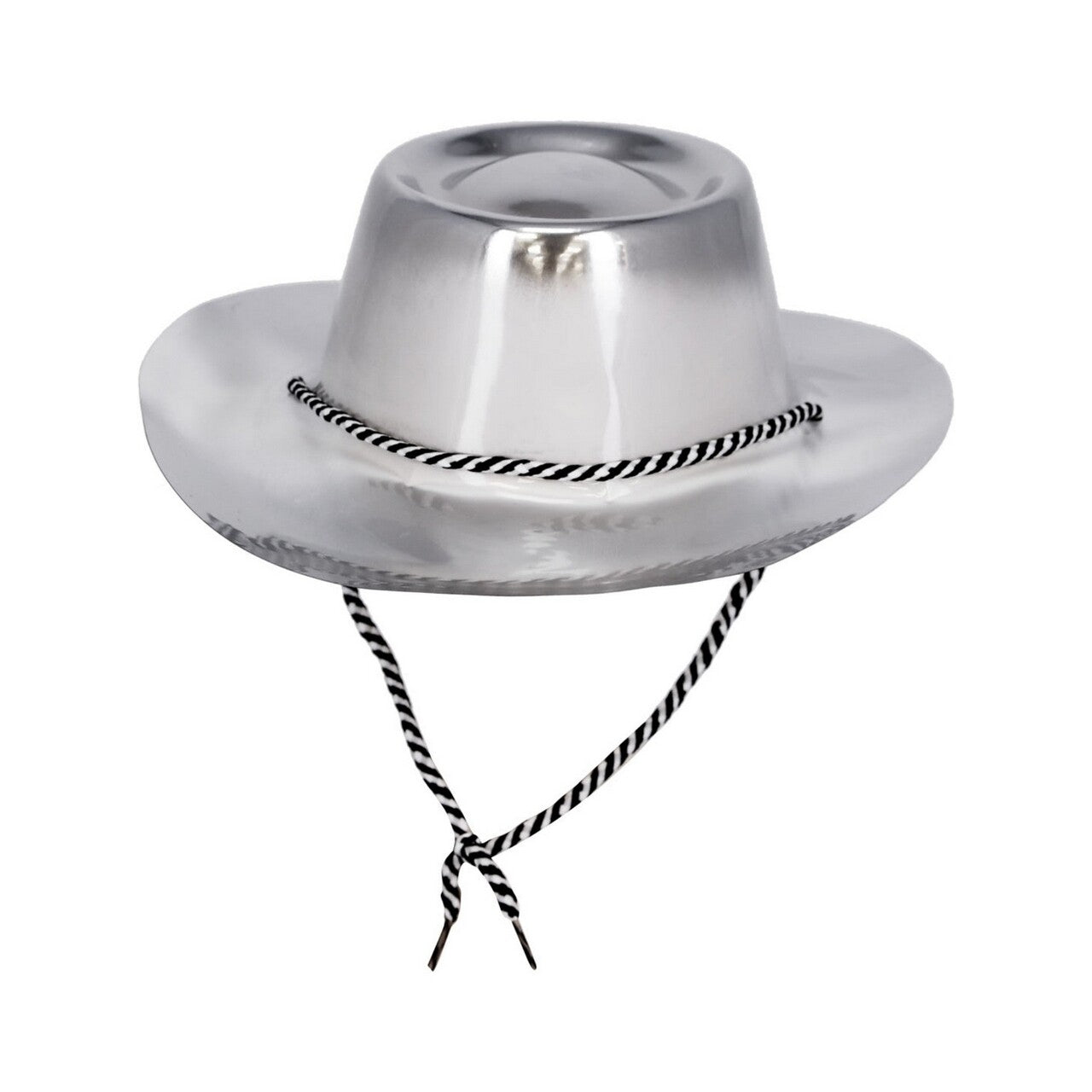 Op deze afbeelding zie je een Accessoires, van het merk Smiffy's. Zilveren Metallic Cowboy Hoed