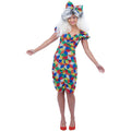 Rubiks-Würfel Outfit Der 80er Damen