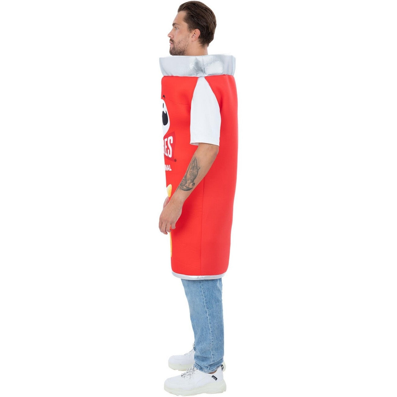 Op deze afbeelding zie je een Kostuums, van het merk Smiffy's. Pringles Chips Naturel Kostuum