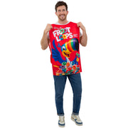 Op deze afbeelding zie je een Kostuums, van het merk Smiffy's. Kelloggs Froot Loops Cereal Box Kostuum