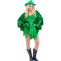 Froschgrüne Festival-Jacke Damen