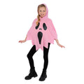Rosa Scream Poncho Kind Mädchen