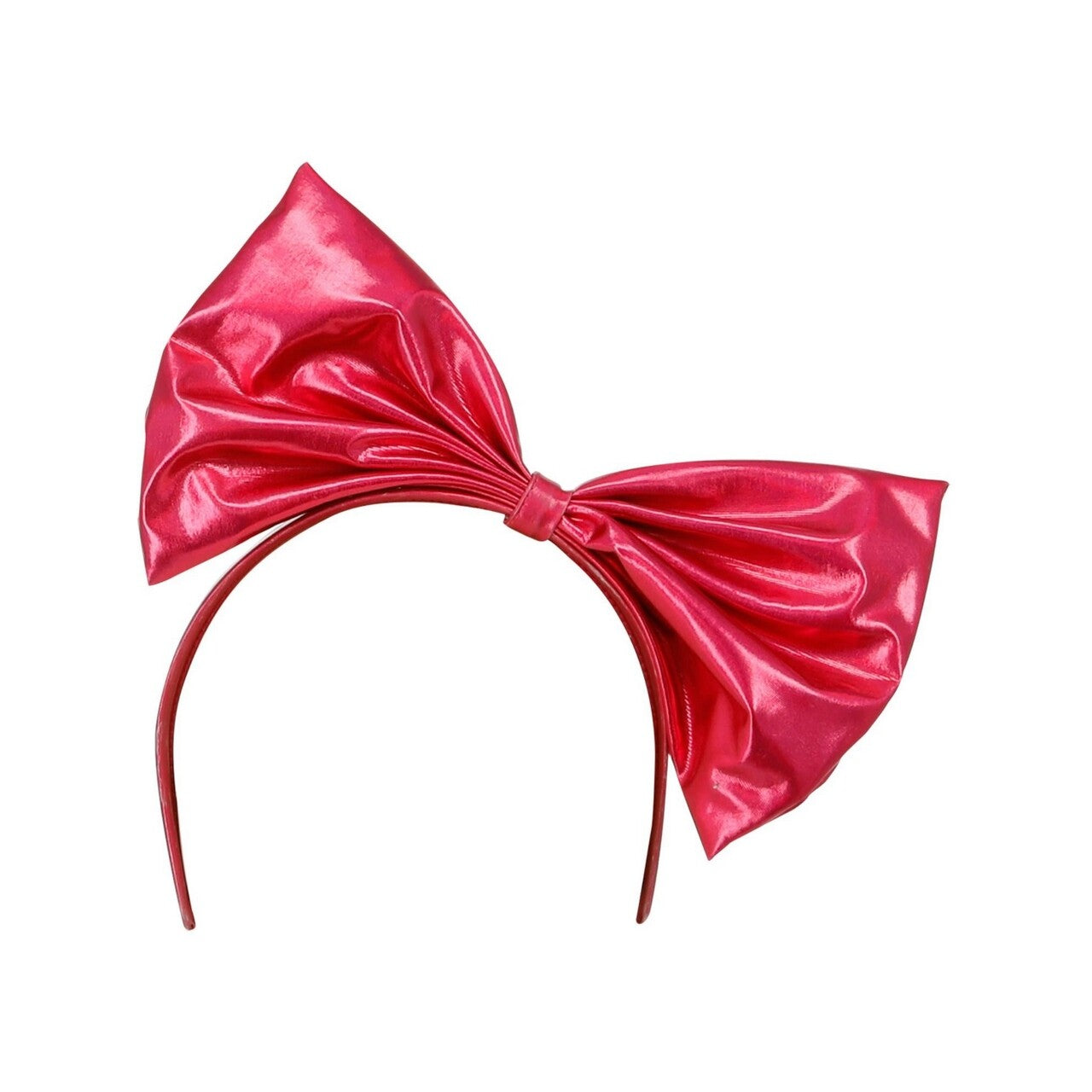 Op deze afbeelding zie je een Accessoires, van het merk Smiffy's. 80s Metallic Roze Strik