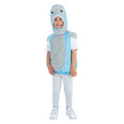 Op deze afbeelding zie je een Kostuums, van het merk Smiffy's. Baby Haai Blauw Kind Kostuum