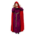 Luxus Rotes Kap -Mantel Adelijne Damen