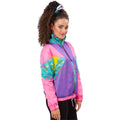 Vintage 80er Pastell Windbreaker Jacke Damen