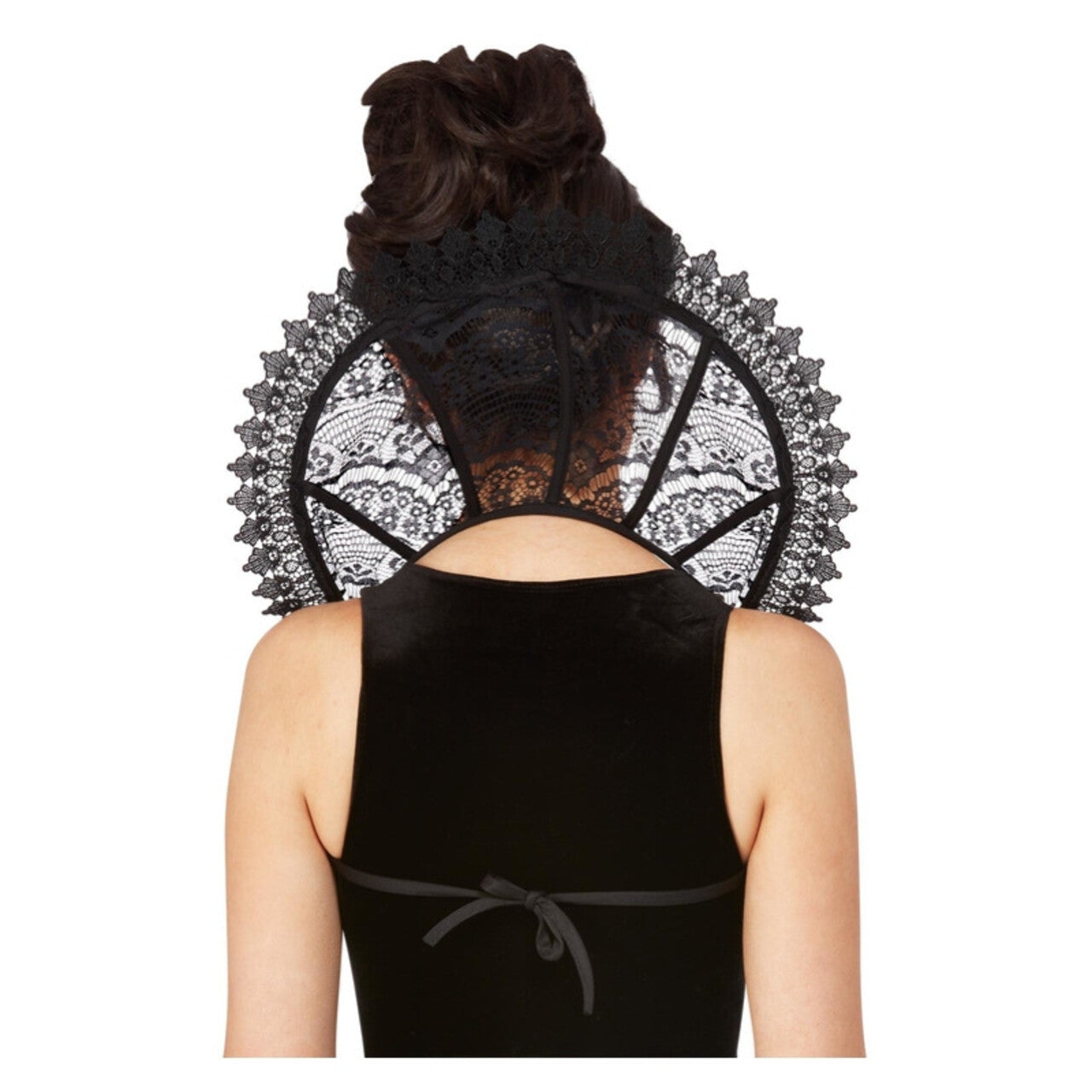 Op deze afbeelding zie je een Accessoires, van het merk Smiffy's. Spaanse Kanten Gothic Kraag