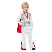 Op deze afbeelding zie je een Kostuums, van het merk Smiffy's. Elvis De Pelvis Rock N Roll Kind Kostuum