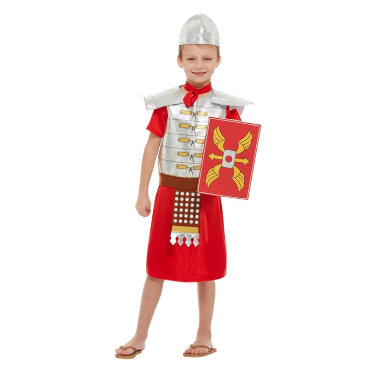 Op deze afbeelding zie je een Kostuums, van het merk Smiffy's. Waanzinnig Om Te Weten De Gekke Romein Jongen Kostuum