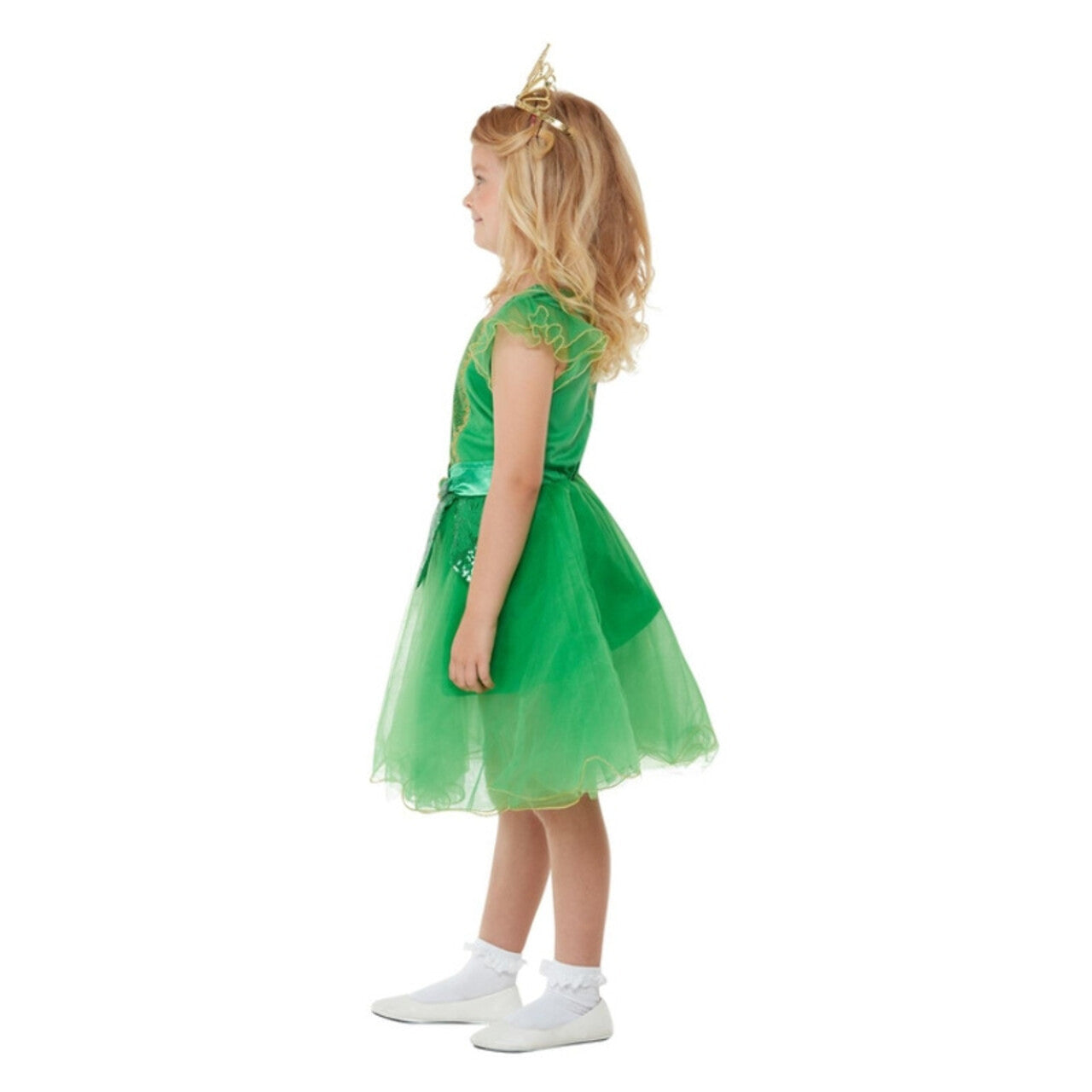 Op deze afbeelding zie je een Kostuums, van het merk Smiffy's. St Patricks Day Fee Meisje Kostuum